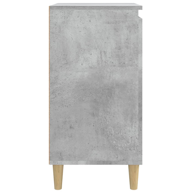 vidaXL 2 db betonszürke szerelt fa éjjeliszekrény 40x35x70 cm