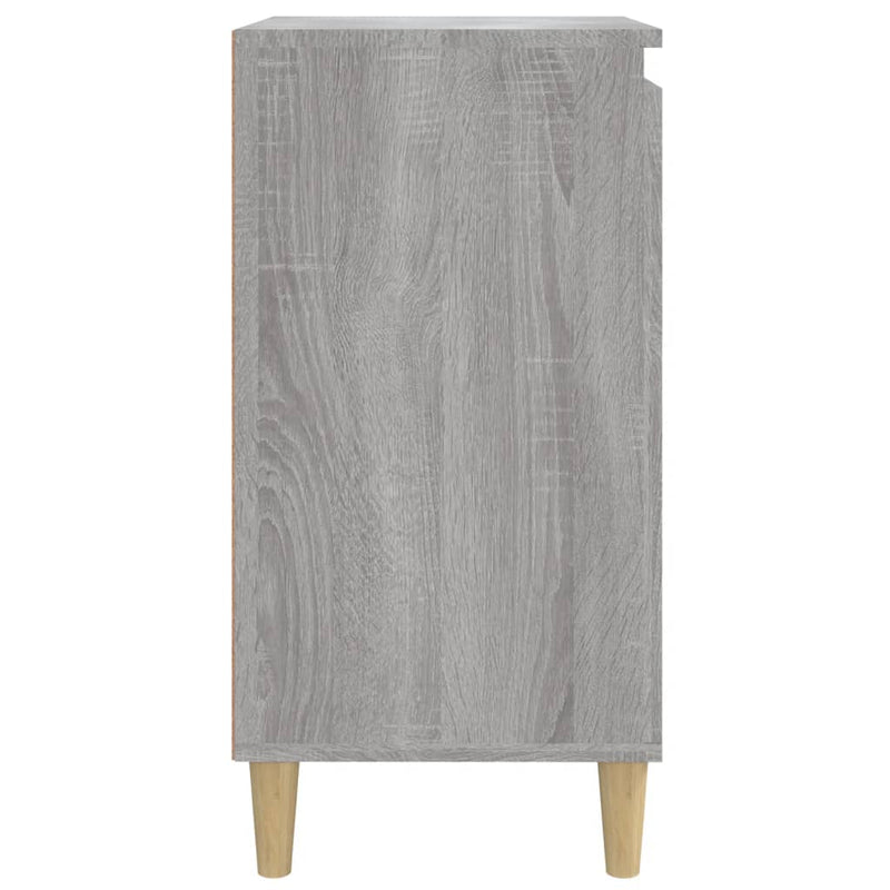 vidaXL szürke sonoma színű szerelt fa éjjeliszekrény 40x35x70 cm
