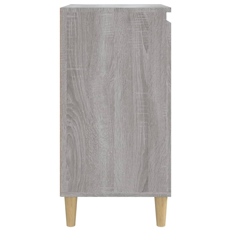 vidaXL 2 db szürke sonoma színű szerelt fa éjjeliszekrény 40x35x70 cm