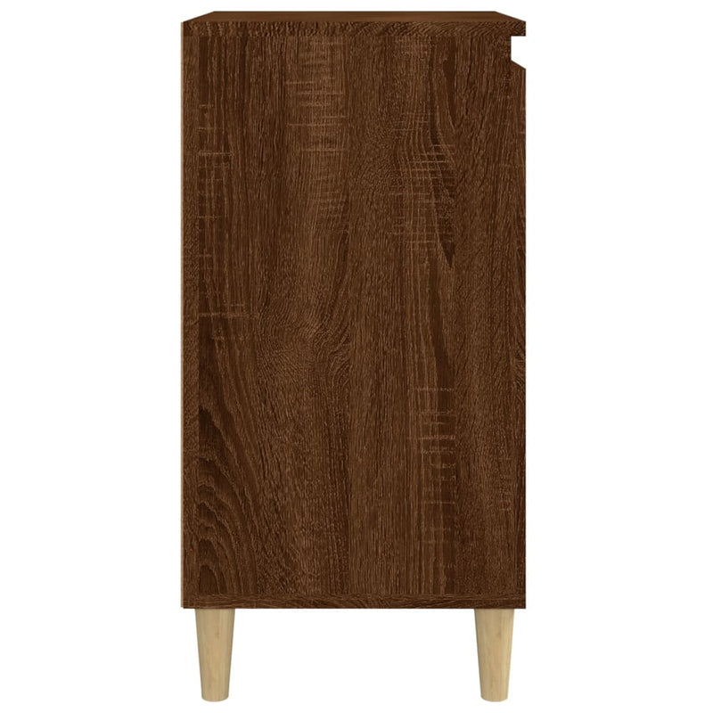 vidaXL barna tölgyszínű szerelt fa éjjeliszekrény 40x35x70 cm