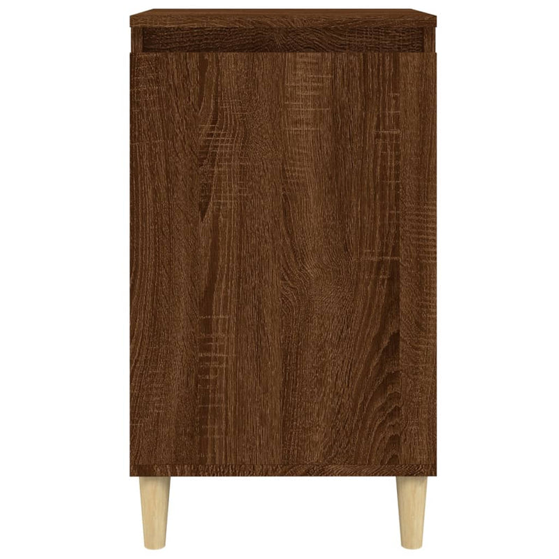 vidaXL 2 db barna tölgyszínű szerelt fa éjjeliszekrény 40x35x70 cm