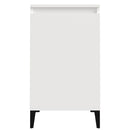 vidaXL magasfényű fehér szerelt fa éjjeliszekrény 40x35x70 cm
