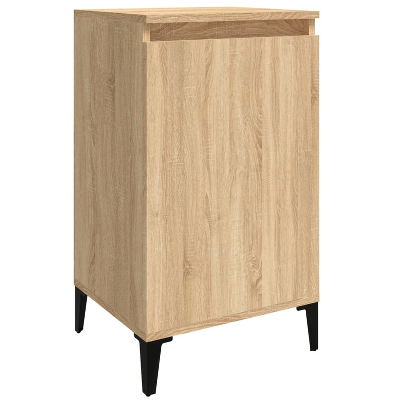 vidaXL 2 db sonoma tölgy színű szerelt fa éjjeliszekrény 40x35x70 cm