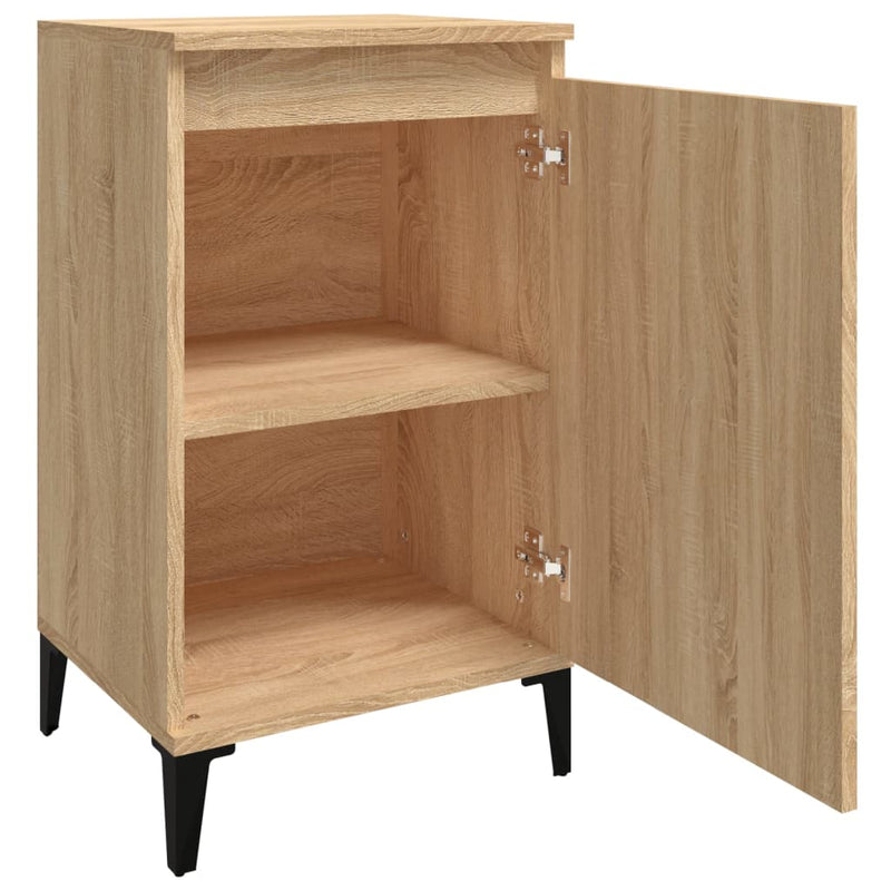 vidaXL 2 db sonoma tölgy színű szerelt fa éjjeliszekrény 40x35x70 cm