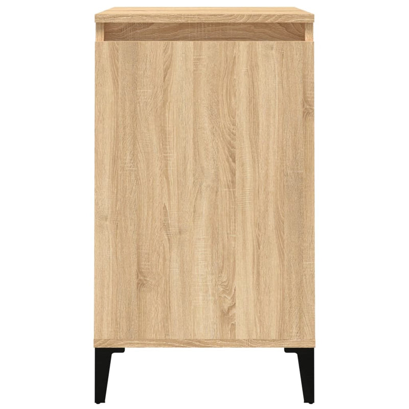 vidaXL 2 db sonoma tölgy színű szerelt fa éjjeliszekrény 40x35x70 cm