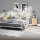 vidaXL 2 db sonoma tölgy színű szerelt fa éjjeliszekrény 40x35x70 cm