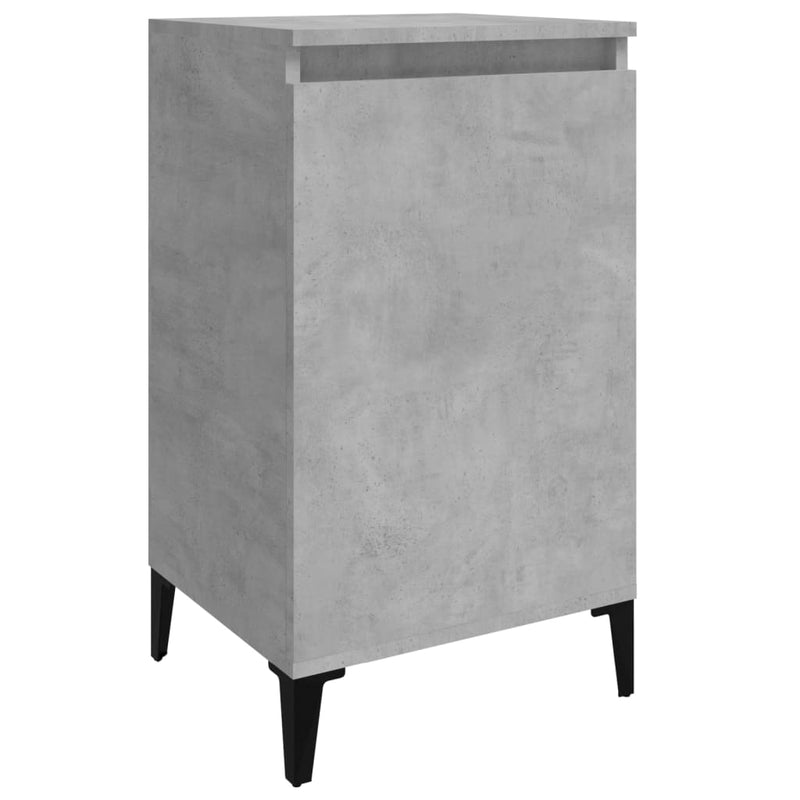 vidaXL betonszürke szerelt fa éjjeliszekrény 40x35x70 cm