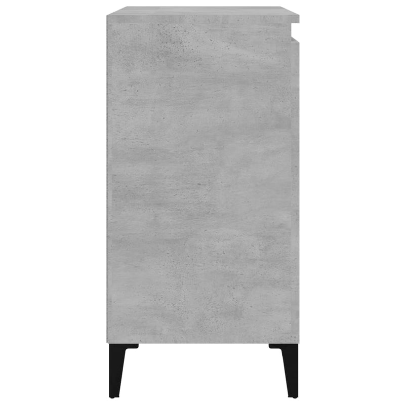 vidaXL betonszürke szerelt fa éjjeliszekrény 40x35x70 cm