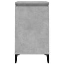 vidaXL 2 db betonszürke szerelt fa éjjeliszekrény 40x35x70 cm