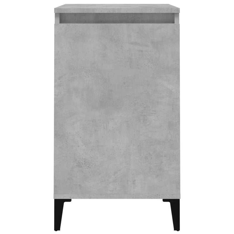 vidaXL 2 db betonszürke szerelt fa éjjeliszekrény 40x35x70 cm
