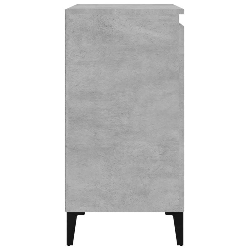 vidaXL 2 db betonszürke szerelt fa éjjeliszekrény 40x35x70 cm