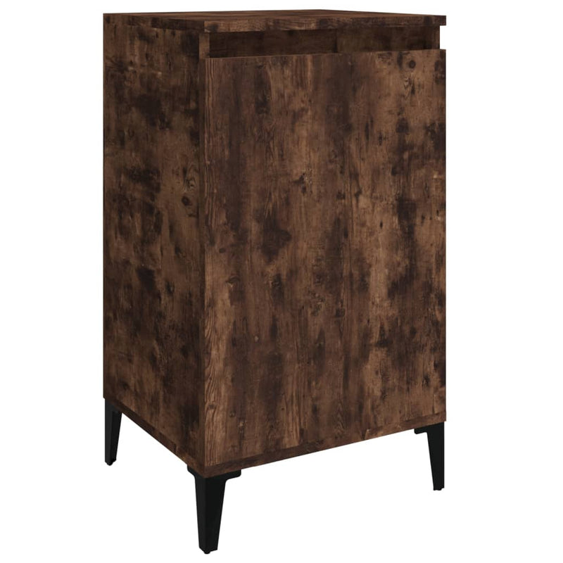 vidaXL 2 db füstös tölgy színű szerelt fa éjjeliszekrény 40x35x70 cm