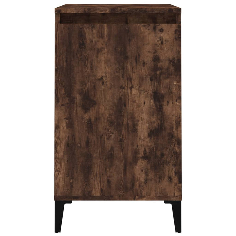 vidaXL 2 db füstös tölgy színű szerelt fa éjjeliszekrény 40x35x70 cm