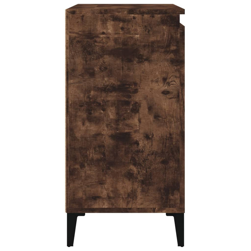 vidaXL 2 db füstös tölgy színű szerelt fa éjjeliszekrény 40x35x70 cm