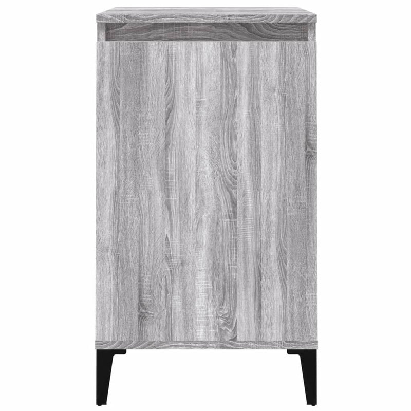 vidaXL szürke sonoma színű szerelt fa éjjeliszekrény 40x35x70 cm