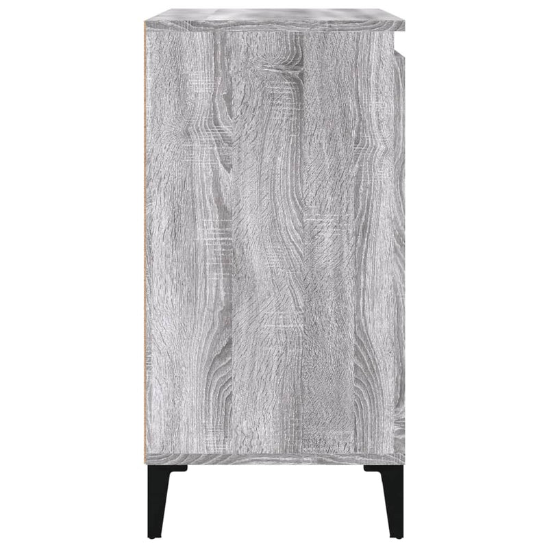 vidaXL szürke sonoma színű szerelt fa éjjeliszekrény 40x35x70 cm