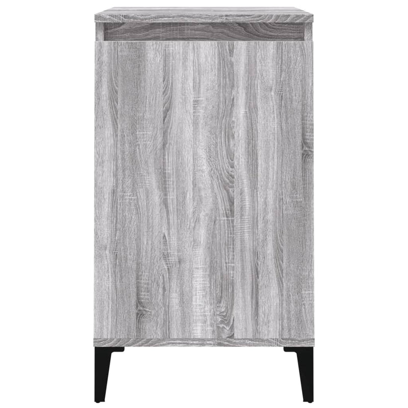 vidaXL 2 db szürke sonoma színű szerelt fa éjjeliszekrény 40x35x70 cm