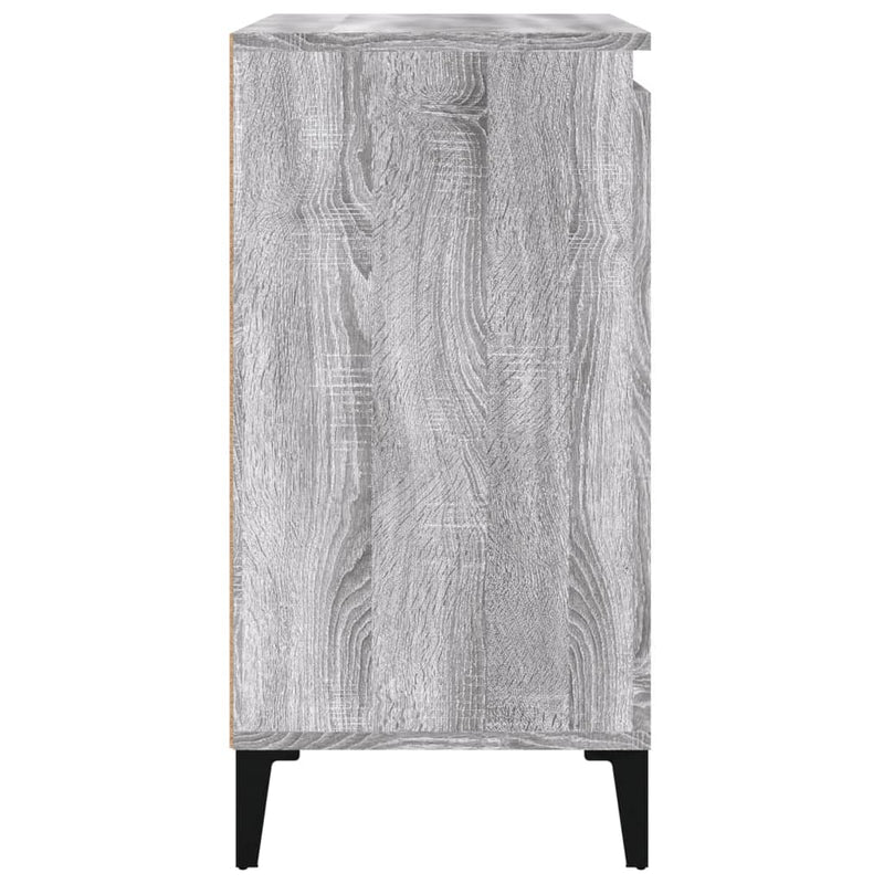 vidaXL 2 db szürke sonoma színű szerelt fa éjjeliszekrény 40x35x70 cm