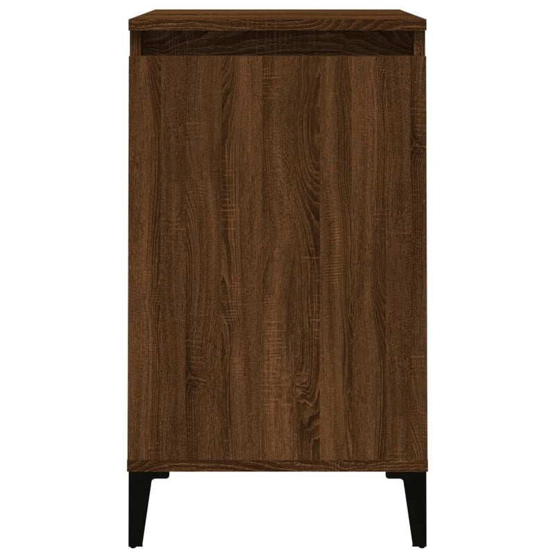 vidaXL 2 db barna tölgyszínű szerelt fa éjjeliszekrény 40x35x70 cm
