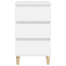 vidaXL fehér szerelt fa éjjeliszekrény 40 x 35 x 70 cm