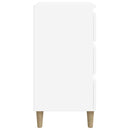 vidaXL fehér szerelt fa éjjeliszekrény 40 x 35 x 70 cm