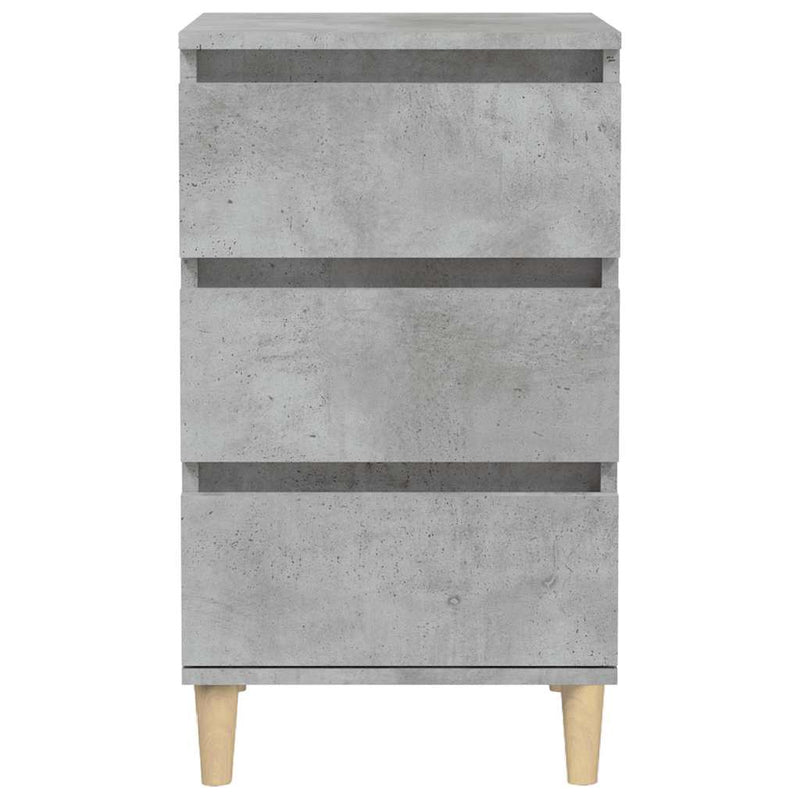 vidaXL betonszürke szerelt fa éjjeliszekrény 40x35x70 cm