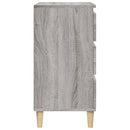 vidaXL szürke sonoma színű szerelt fa éjjeliszekrény 40x35x70 cm