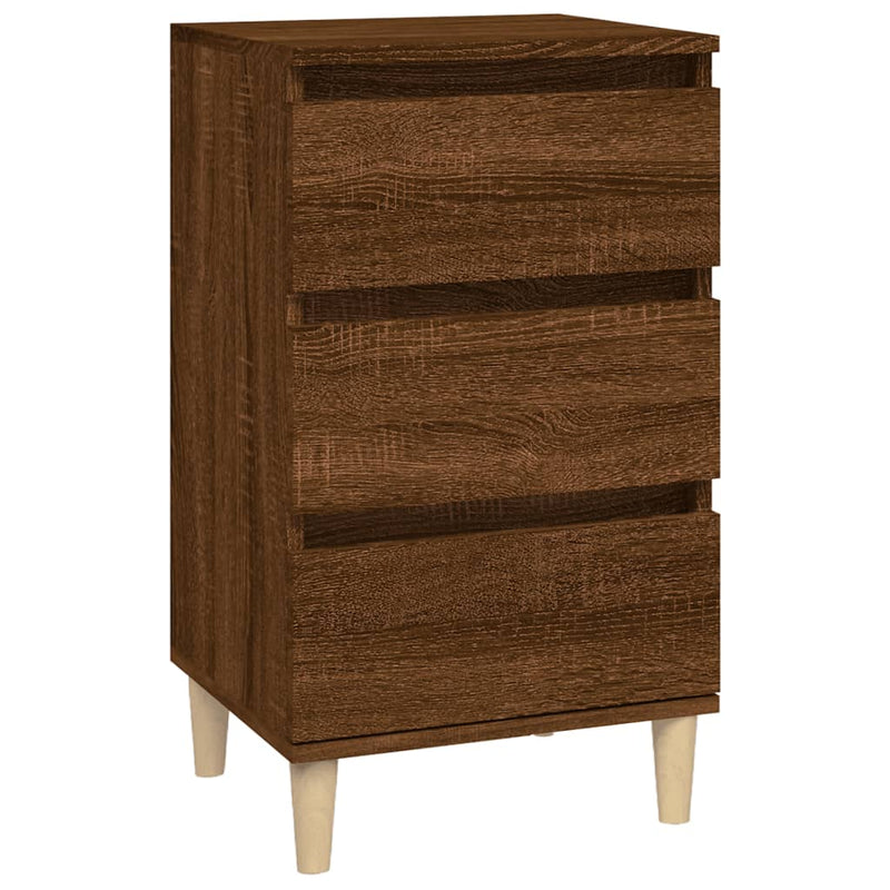 vidaXL barna tölgyszínű szerelt fa éjjeliszekrény 40x35x70 cm