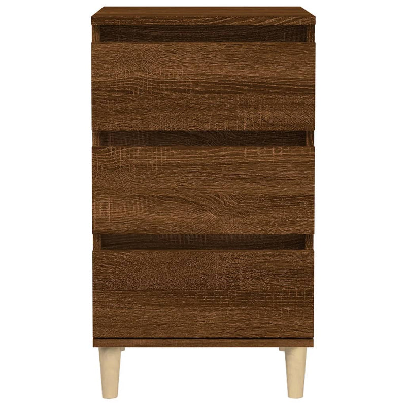 vidaXL barna tölgyszínű szerelt fa éjjeliszekrény 40x35x70 cm