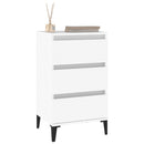 vidaXL fehér szerelt fa éjjeliszekrény 40 x 35 x 70 cm