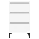 vidaXL fehér szerelt fa éjjeliszekrény 40 x 35 x 70 cm