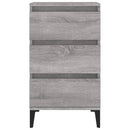 vidaXL szürke sonoma színű szerelt fa éjjeliszekrény 40x35x70 cm