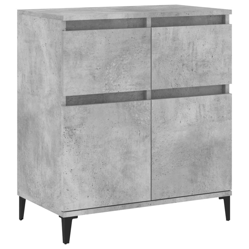vidaXL betonszürke szerelt fa tálalószekrény 60 x 35 x 70 cm