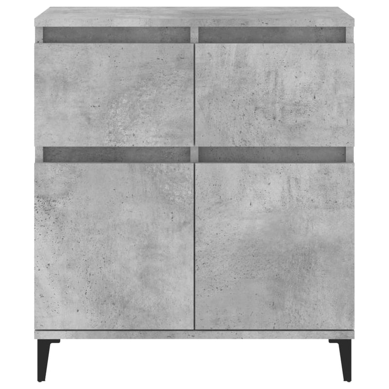 vidaXL betonszürke szerelt fa tálalószekrény 60 x 35 x 70 cm