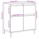 vidaXL betonszürke szerelt fa tálalószekrény 60 x 35 x 70 cm