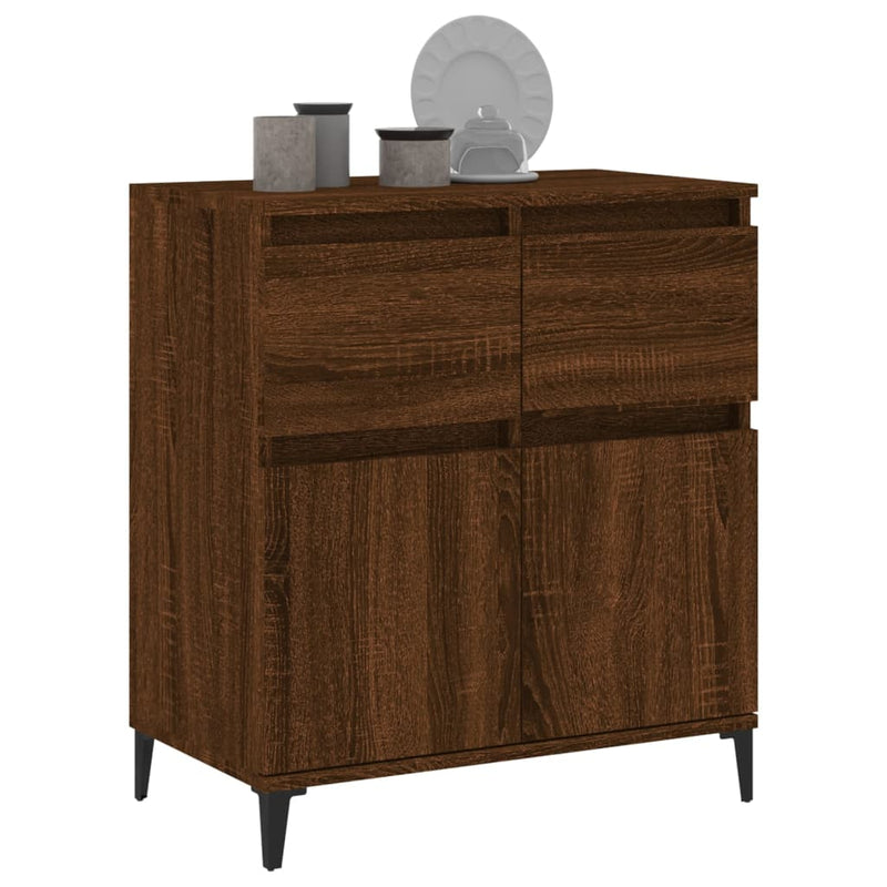 vidaXL barna tölgy színű szerelt fa tálalószekrény 60 x 35 x 70 cm