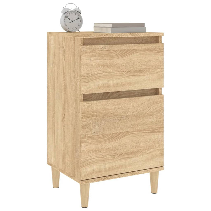 vidaXL 2 db sonoma tölgy színű éjjeliszekrény 40 x 35 x 70 cm
