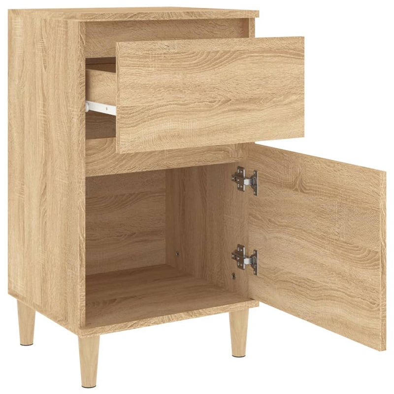 vidaXL 2 db sonoma tölgy színű éjjeliszekrény 40 x 35 x 70 cm