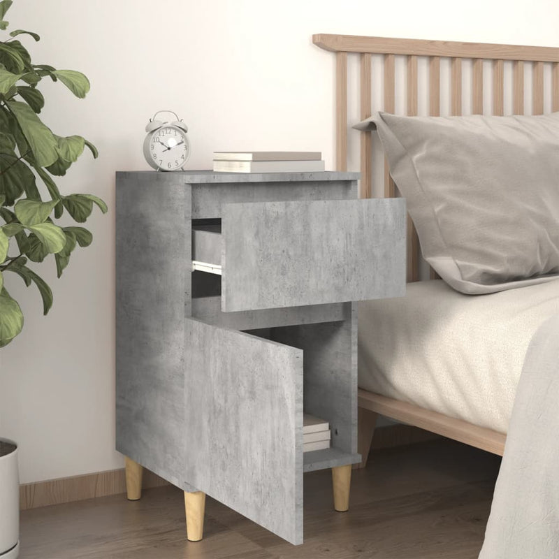 vidaXL betonszürke éjjeliszekrény 40 x 35 x 70 cm