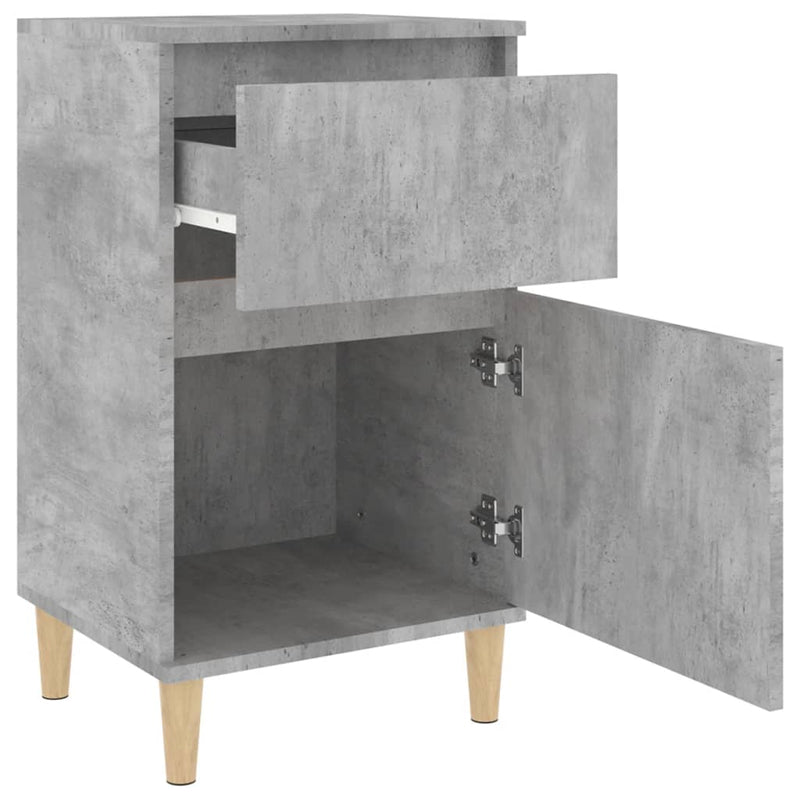 vidaXL 2 db betonszürke éjjeliszekrény 40 x 35 x 70 cm