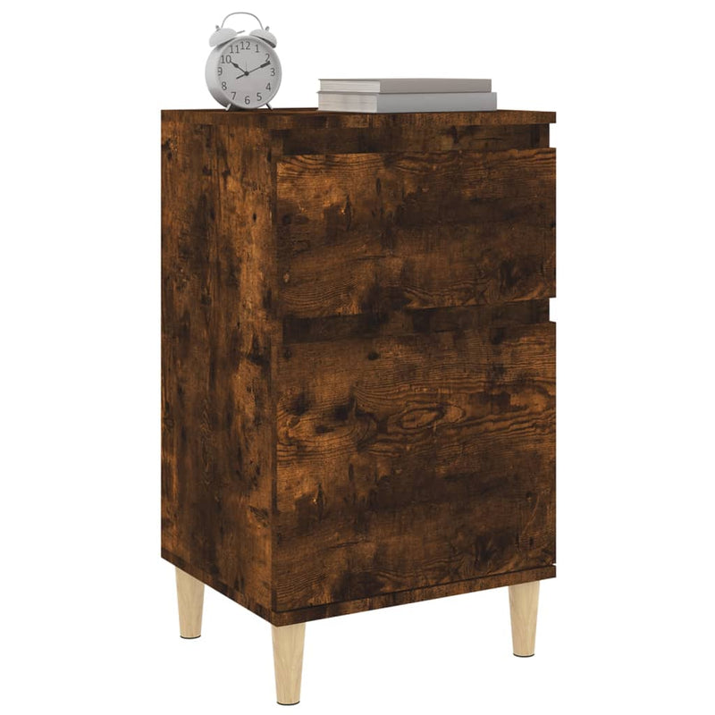 vidaXL 2 db füstös tölgy színű éjjeliszekrény 40 x 35 x 70 cm