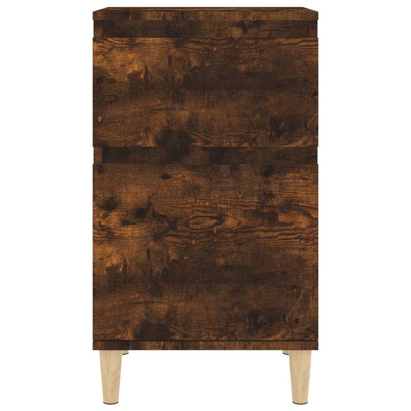 vidaXL 2 db füstös tölgy színű éjjeliszekrény 40 x 35 x 70 cm