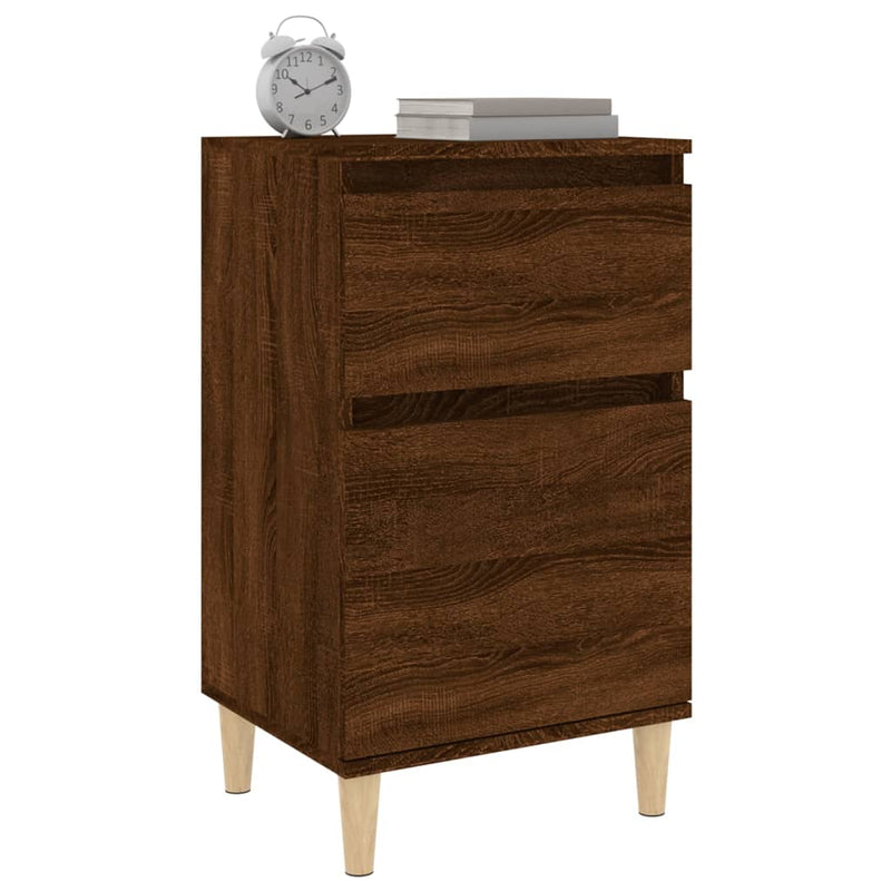 vidaXL 2 db barna tölgyszínű éjjeliszekrény 40 x 35 x 70 cm