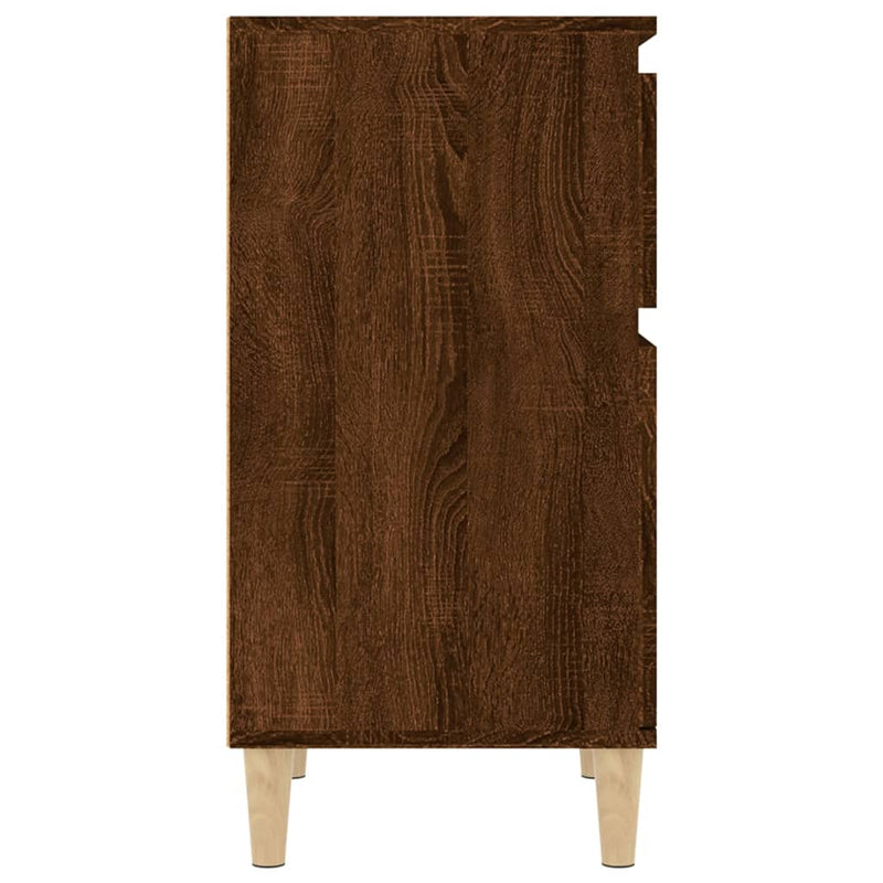 vidaXL 2 db barna tölgyszínű éjjeliszekrény 40 x 35 x 70 cm