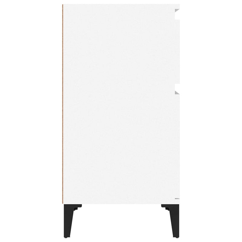 vidaXL 2 db fehér éjjeliszekrény 40 x 35 x 70 cm