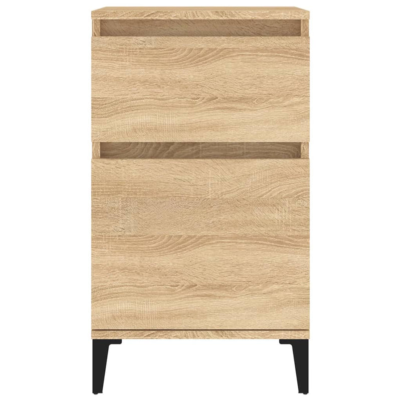 vidaXL 2 db sonoma tölgy színű éjjeliszekrény 40 x 35 x 70 cm