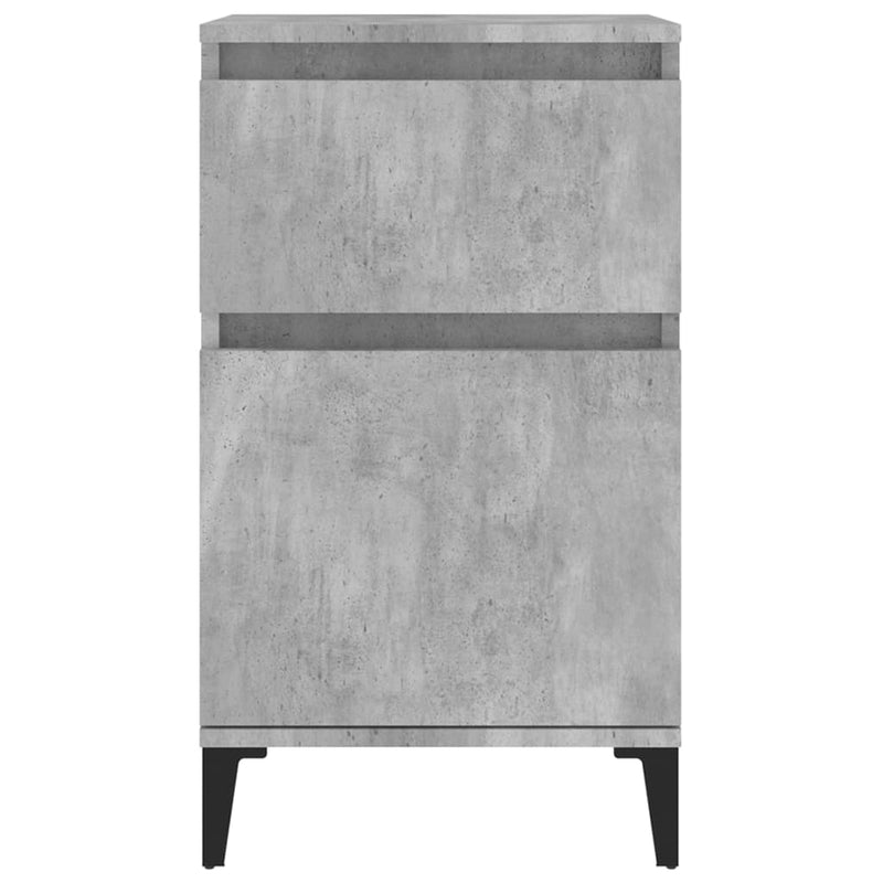 vidaXL 2 db betonszürke éjjeliszekrény 40 x 35 x 70 cm