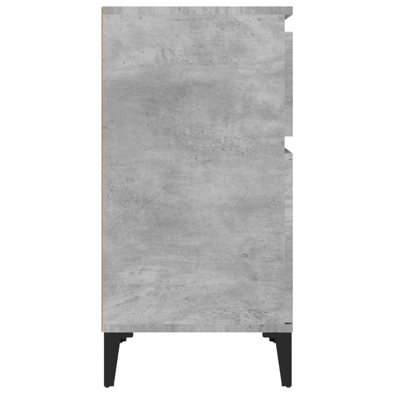 vidaXL 2 db betonszürke éjjeliszekrény 40 x 35 x 70 cm