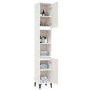 vidaXL fehér szerelt fa fürdőszobaszekrény 30 x 30 x 190 cm