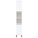 vidaXL fehér szerelt fa fürdőszobaszekrény 30 x 30 x 190 cm